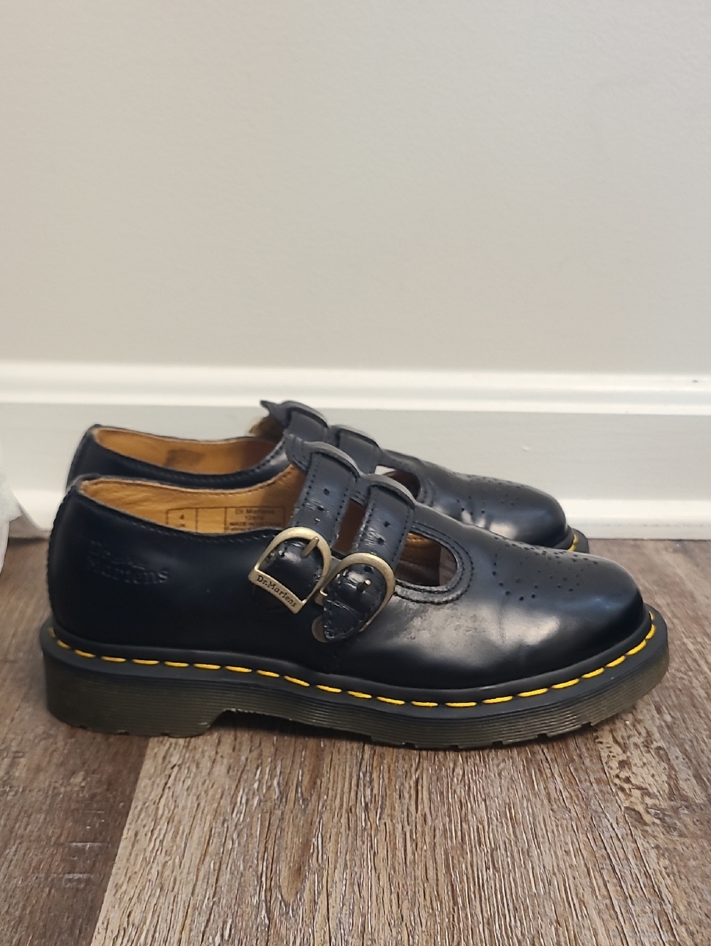 Dr Martens 8065 Mary Jane Buckle Strap Shoes - Picture 6 of 9